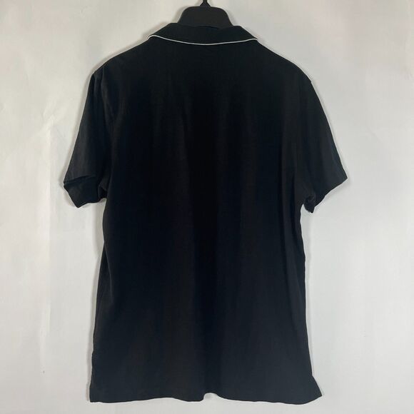 Todd Snyder Montauk Tipped Polo Shirt Large Homespun Slub Cotton Made in USA - Picture 5 of 7